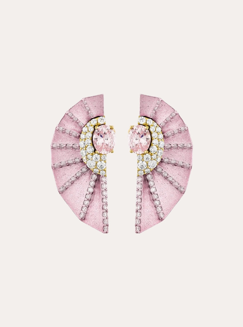 Champagne Fächer Earring