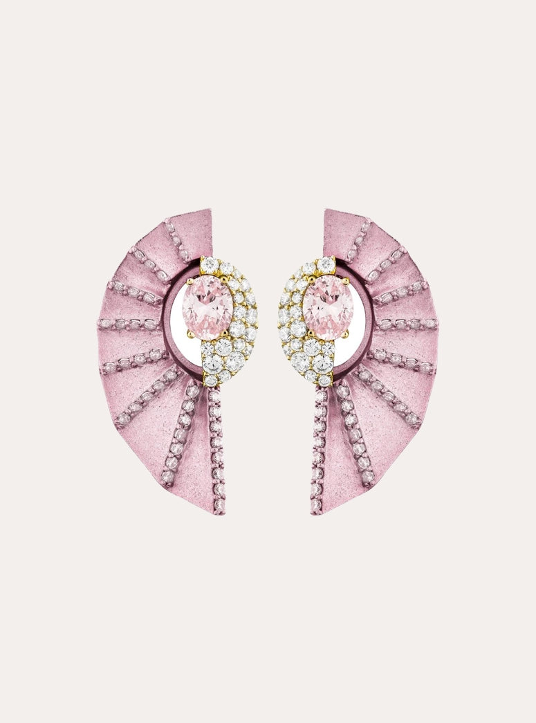 Champagne Fächer Earring